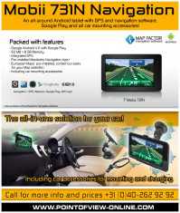 Tableta 7&amp;#039;&amp;#039;,GPS,8Gb,Android 4,suport si incarcator auto,garantie 2 ani foto
