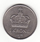Norvegia 1 coroana 1978 - Olav V