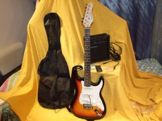Vand chitara electrica Delson pachet complet foto