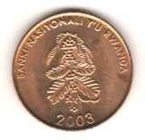 SV * Rwanda 5 FRANCS / AMAFARANGA 2003 * AUNC+