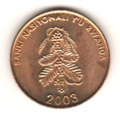 SV * Rwanda 5 FRANCS / AMAFARANGA 2003 * AUNC+ foto