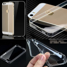 Husa iPhone 5 5S TPU 0.3mm Transparenta Black foto