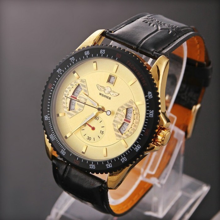 Ceas Winner Tachymetre MILITAR ARMY DELUXE/FASHION EXCLUSIVE FULL AUTOMATIC GOLD! CALITATE GARANTATA! PESTE 2200 CALIFICATIVE POZITIVE! foto mare Ceas Winner Tachymetre MILITAR ARMY DELUXE/FASHION EXCLUSIVE FULL AUTOMATIC GOLD! CALITATE GARANTATA! PESTE 2200 CALIFICATIVE POZITIVE! foto mare