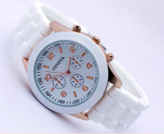 Ceas Dama Geneva Silicone Elegant Sport Casual 11 Culori | CALITATE GARANTATA foto