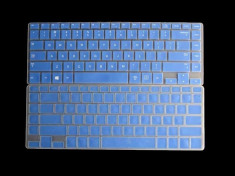 Folie de protectie laptop / notebook albastra silicon pentru Samsung Series 5 530U3C 535U3C 535U3B 530U3B foto