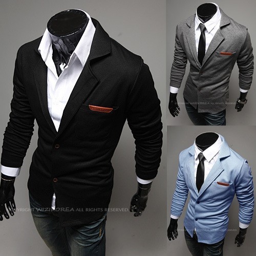 SACOU BARBATI Slim Fit Exclusive Design CASUAL Cambrat | Negru, Gri, Albastru foto mare SACOU BARBATI Slim Fit Exclusive Design CASUAL Cambrat | Negru, Gri, Albastru foto mare