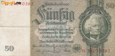 GERMANIA 50 reichmark 1933 VF+!!! foto