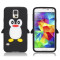 Husa Samsung Galaxy S5 silicon negru moale pinguin