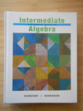 HUBBARD ROBINSON--INTERMEDIATE - ALGEBRA, Alta editura