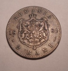 2 bani 1881 RARA foto