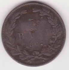 (MR58) MONEDA ROMANIA - 5 BANI 1867 - HEATON foto