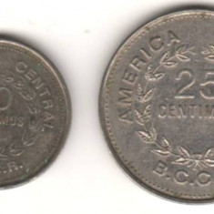 SV * Costa Rica (America Centrala) lot 10 + 25 CENTIMOS 1979 si 1980 , XF (necuratate)