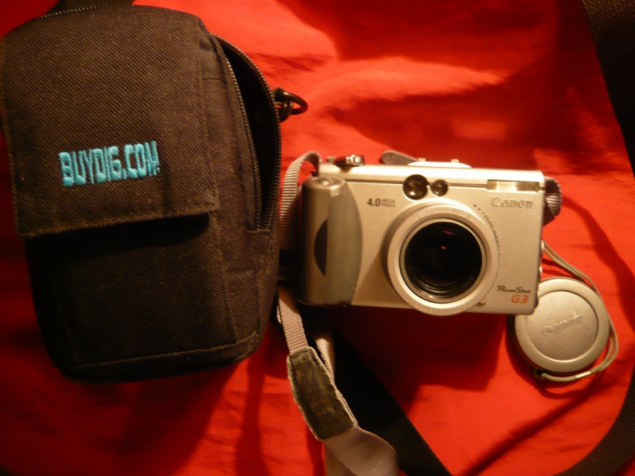 Canon PowerShot G3 4.0 MP Digital Camera - argintiu-de colectie sau piese