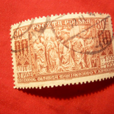 Timbru 80 gr.Polonia 1933 -400 Ani de la moartea Vit Stwosz , stamp.