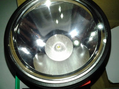 Lanterna tip Reflector CREE T6 + 2 Faze+acumulator incorporat 4000mah - lanterna profesionala pentru munte - cablu incarcare incorporat - poze reale - foto
