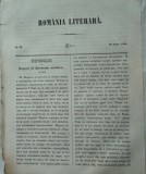 Revista Romania literara ; Director Vasile Alecsandri , nr. 23 , 1855