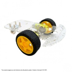 Robot plexiglas 2 motoare arduino sasiu masina smart 2WD foto
