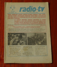 Ziar Radio Tv - anul XXVII nr 47 saptamana 15 - 21 Noiembrie 1981 !!! foto