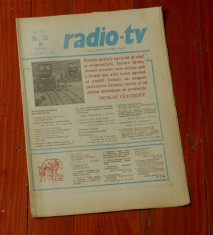 Ziar Radio Tv - anul XXVIII nr 11 saptamana 14 - 20 martie 1982 !!! foto