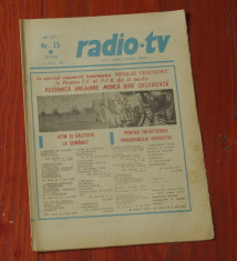 Ziar Radio Tv - anul XXVIII nr 15 saptamana 11 - 17 Aprilie 1982 !!! foto