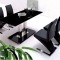 Mese sticla sufragerie T002-1