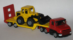 SIKU - Cap tractor Scania + platforma + Incarcator frontal 1/87 foto