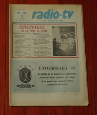 Ziar Radio Tv - anul XXVII nr 30 saptamana 19 - 25 iulie 1981 !!! foto