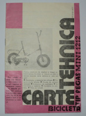 Carte Tehnica Bicicleta Pegas Mini 1212 - foto