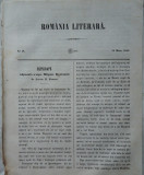 Revista Romania literara ; Director Vasile Alecsandri , nr. 18 , 1855