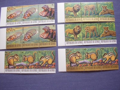 Guineea 1977 fauna MI 793-828 MNH 36 valori cota Michel = 65 eu foto