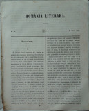 Revista Romania literara ; Director Vasile Alecsandri , nr. 19 , 1855