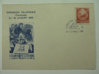 EXPOZITIA FILATELICA CONSTANTA 20 - 30 AUGUST 1954 foto