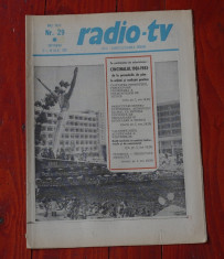 Ziar Radio Tv - anul XXVII nr 29 saptamana 12 - 18 Iulie 1981 !!! foto