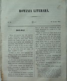 Cumpara ieftin Revista Romania literara ; Director Vasile Alecsandri , nr. 33 , Iasi , 1855