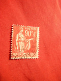 Timbru 0,90 fr. rosu 1932 , Franta , stampilat
