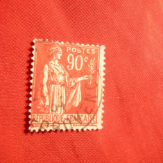 Timbru 0,90 fr. rosu 1932 , Franta , stampilat