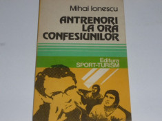 Carte fotbal - Antrenori la ora confesiunilor de Mihai Ionescu foto