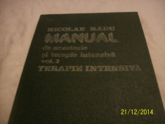 manual de anestezie si terapie intensiva vol 2, an 1988 foto