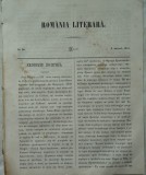 Cumpara ieftin Revista Romania literara ; Director Vasile Alecsandri , nr. 30 , Iasi , 1855