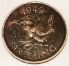 G5. ANGLIA MAREA BRITANIE FARTHING 1942, 2.8 g, Bronze, 20 mm, nr. 2 **, Europa