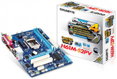 Placa placi de baza GIGABYTE GA-H61M-S2PV - produs nou, sigilat - socket 1155 DDR3 - ieftina - garantie foto