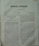 Revista Romania literara ; Director Vasile Alecsandri , nr. 28 , Iasi , 1855