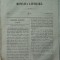 Revista Romania literara ; Director Vasile Alecsandri , nr. 28 , Iasi , 1855