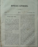 Cumpara ieftin Revista Romania literara ; Director Vasile Alecsandri , nr.37 , Iasi , 1855