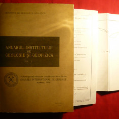 Institutul Geologie Geofizica - Anuarul 1976-25 lea Congres International Sidney1976