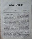 Revista Romania literara ; Director Vasile Alecsandri , nr.39 , Iasi , 1855