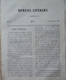 Cumpara ieftin Revista Romania literara ; Director Vasile Alecsandri , nr.39 , Iasi , 1855