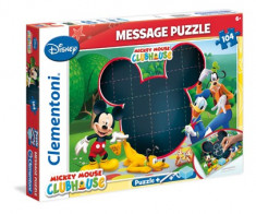 Puzzle 104 Piese-Mesaj-Clubul lui Mickey Mouse foto