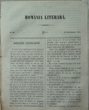 Cumpara ieftin Revista Romania literara ; Director Vasile Alecsandri , nr.36 , Iasi , 1855