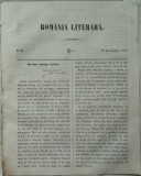 Cumpara ieftin Revista Romania literara ; Director Vasile Alecsandri , nr.35 , Iasi , 1855